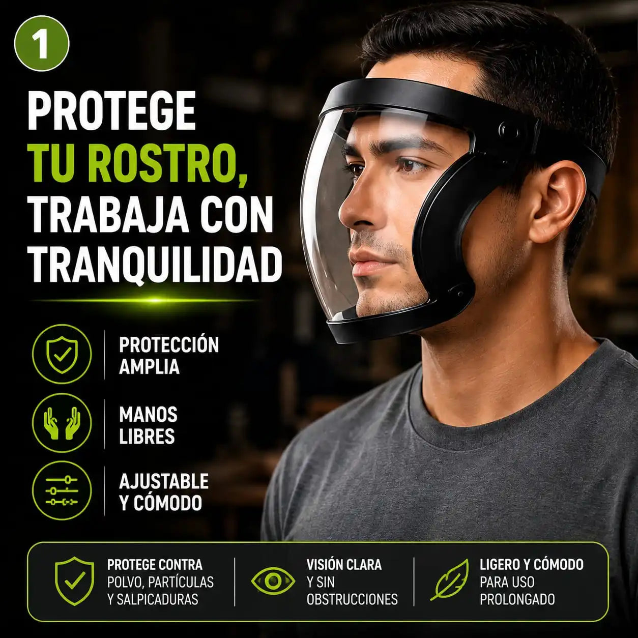Mascara protector facial