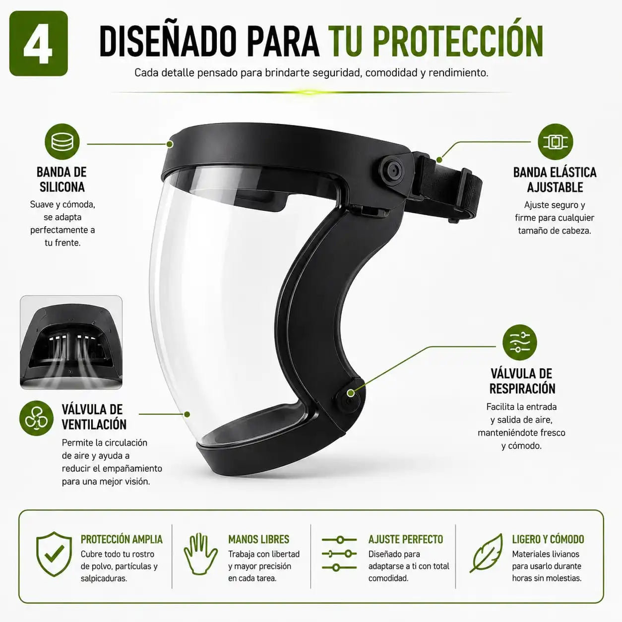 Mascara protector facial